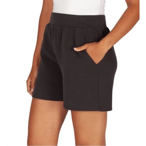 LazyPants Women's Luxe Short (Charcoal, X-Large) - Picture 2 of 3